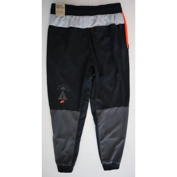 Nike DQ3525-891 Men's Sz S Orange/Black/Anthracite Tribute Smile Joggers - Picture 2 of 14